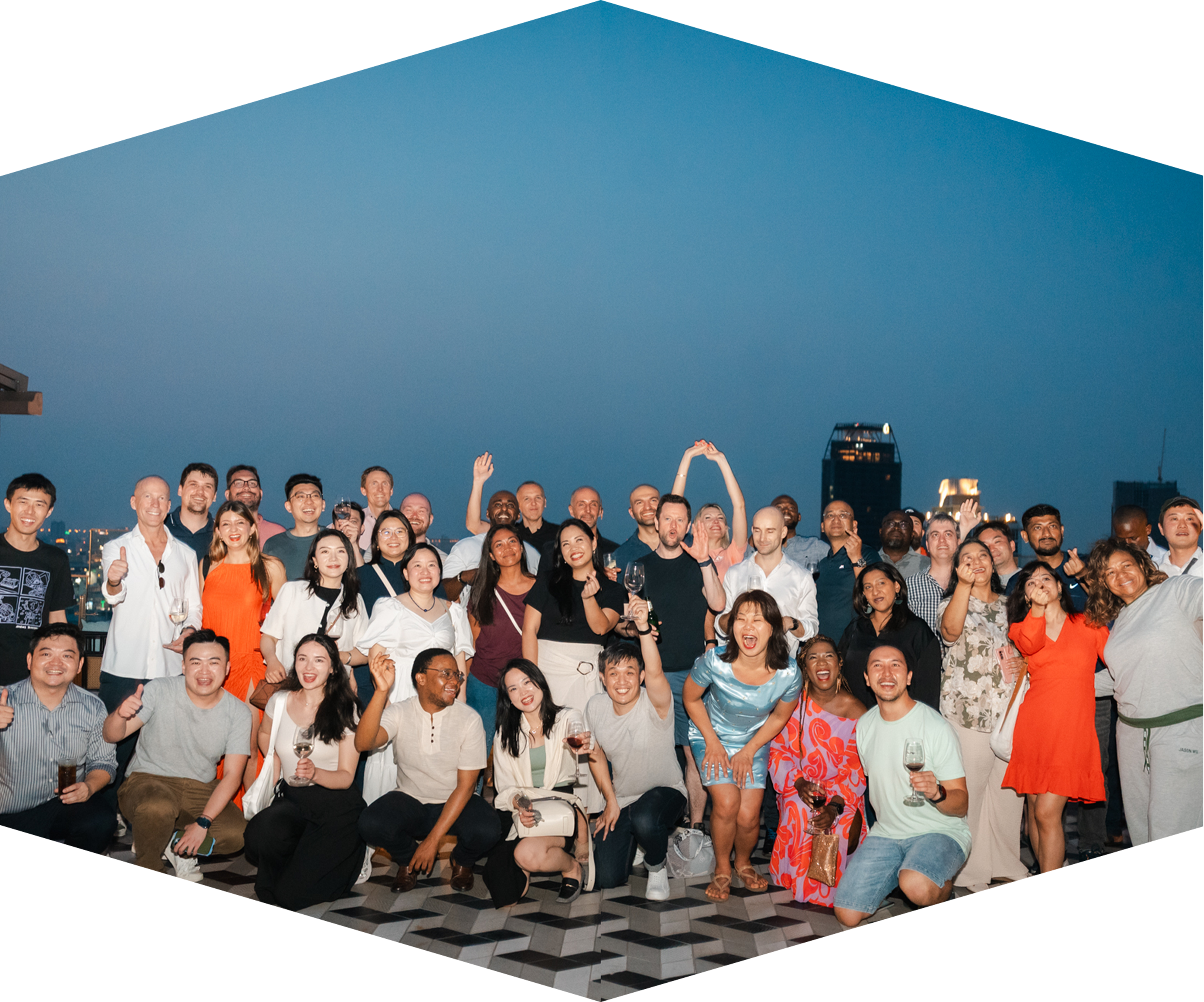 Collaborative cube illustration